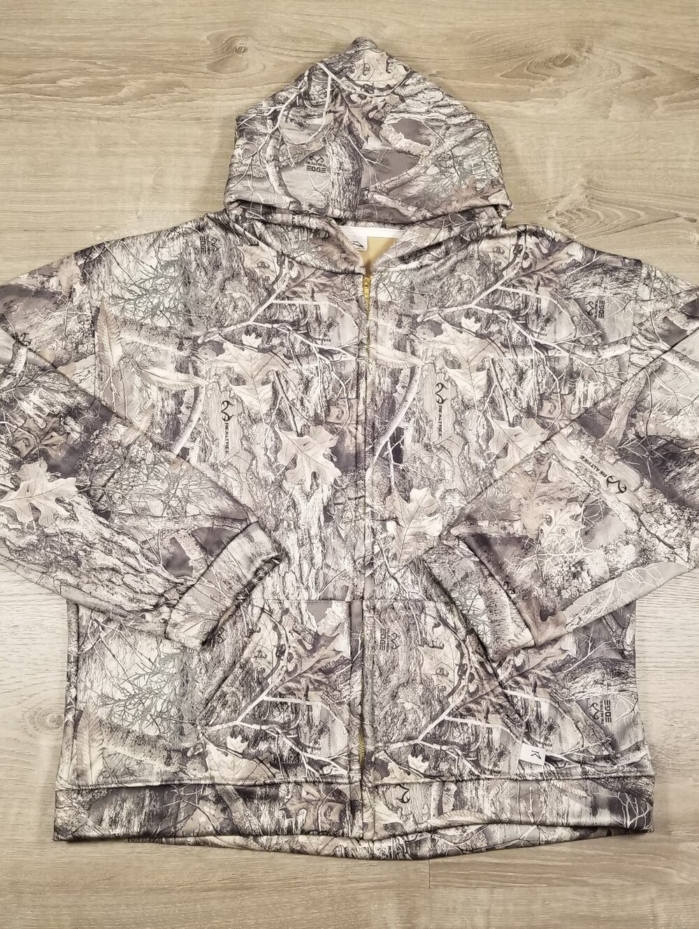 Akimbo Club Real Tree Edge Camo Full Zip Hoodie Mens XXL Hunting Outdoors